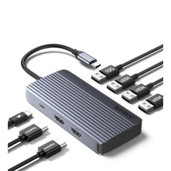 Anker 7-in-1 USB-C Hub, Dual Monitor USB C Docking Station Mr Gadget Official h3