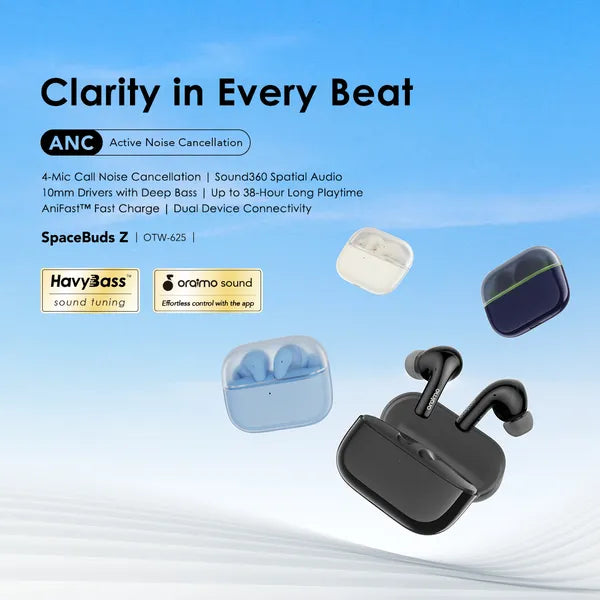 oraimo SpaceBuds Z ANC True Wireless Earbuds with Spatial Audio Mr Gadget Official h3