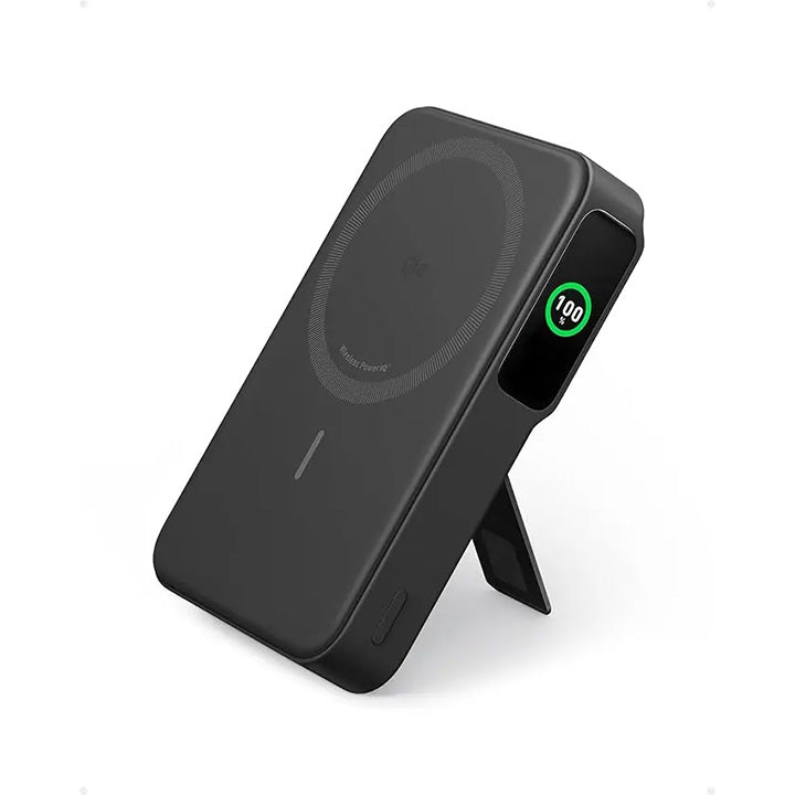 Anker MagGo Power Bank, Qi2 Certified 15W Ultra-Fast MagSafe-Compatible Portable Charger, 10,000mAh Battery Pack with Smart Display and Foldable Stand, Mr Gadget Official