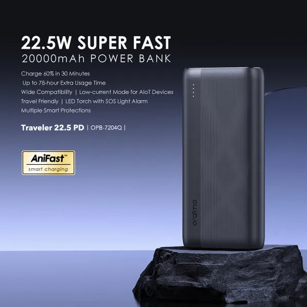 Oraimo Traveler 22.5 PD 20000mAh 22.5W Power Bank Mr Gadget Official h3