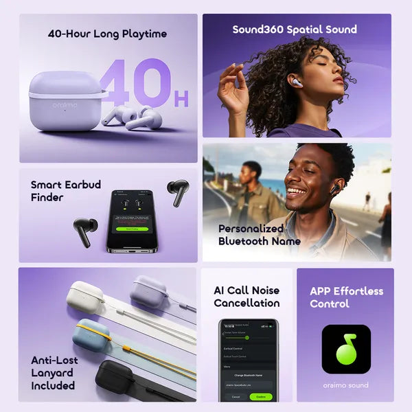 oraimo SpaceBuds Lite Sound360 Anti-Lost True Wireless Earbuds Mr Gadget Official h3