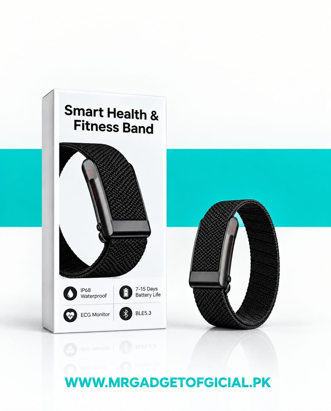 MF91 Smart Health & Fitness Band – Screenless  Professional Health Monitoring Mr Gadget Official