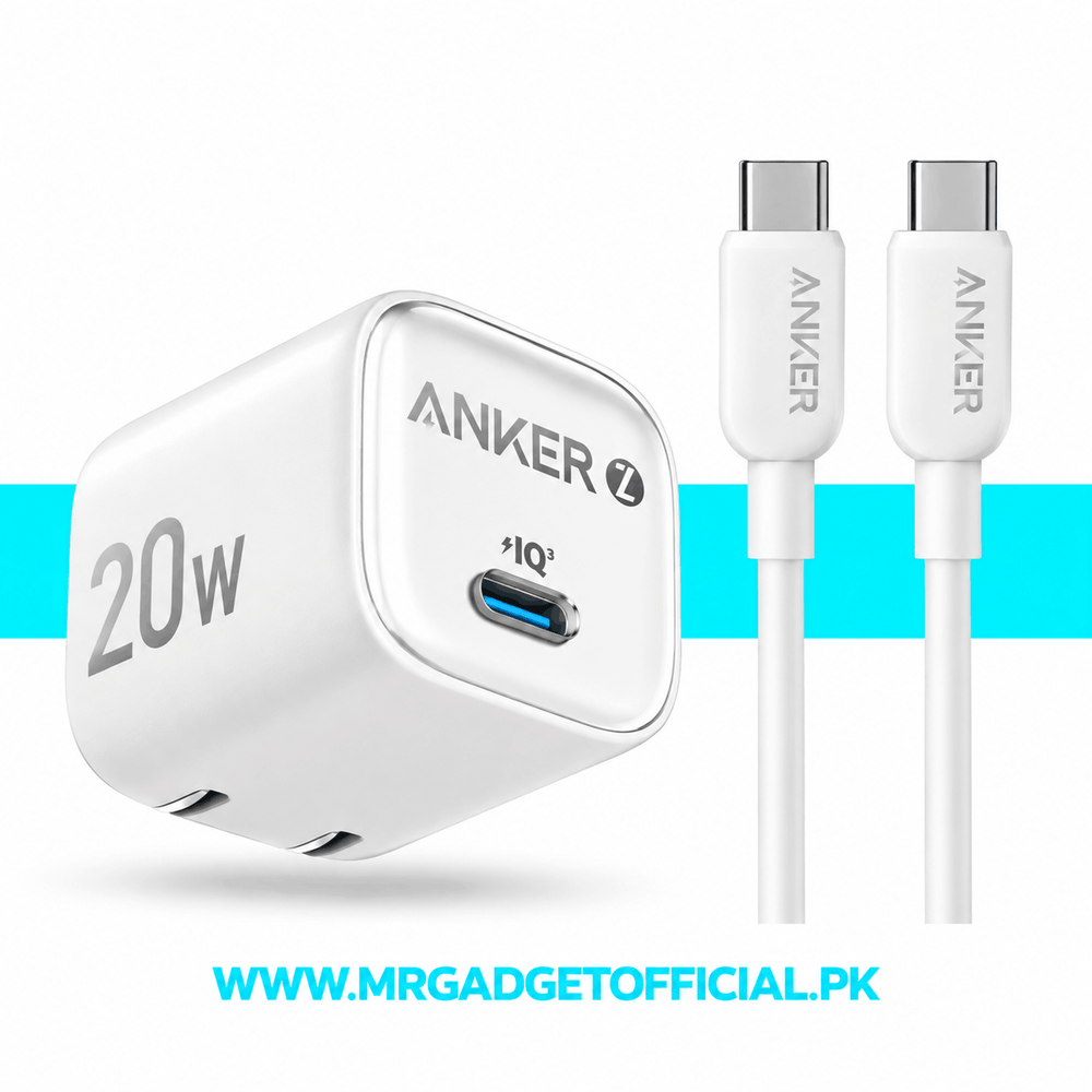 Anker Zolo 20W USB-C Fast Charger Mr Gadget Official
