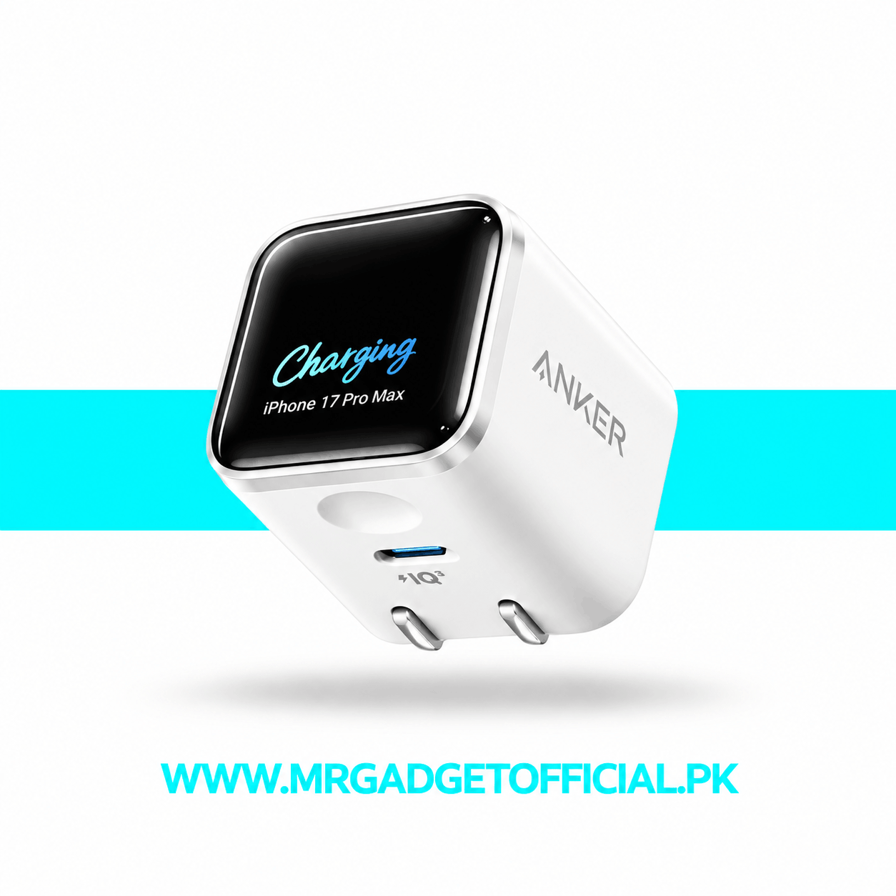 Anker 45W USB-C Fast Charger Adapter with Smart Display Mr Gadget Official