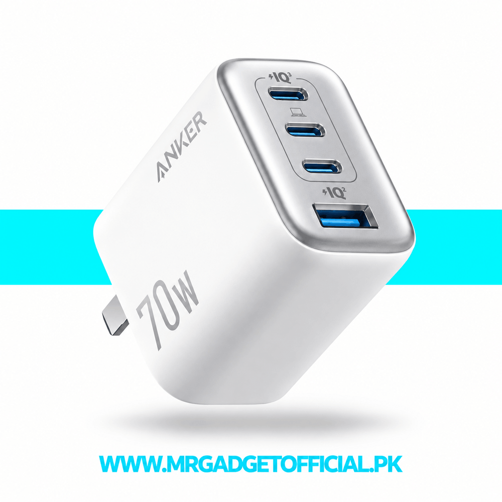 Anker Zolo 70W 4-Port GaN Fast Charger Adapter Mr Gadget Official