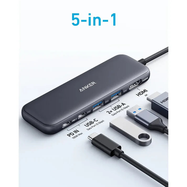 Anker 332 PowerExpand+ 5-in-1 USB-C Hub Adapter Mr Gadget Official h3