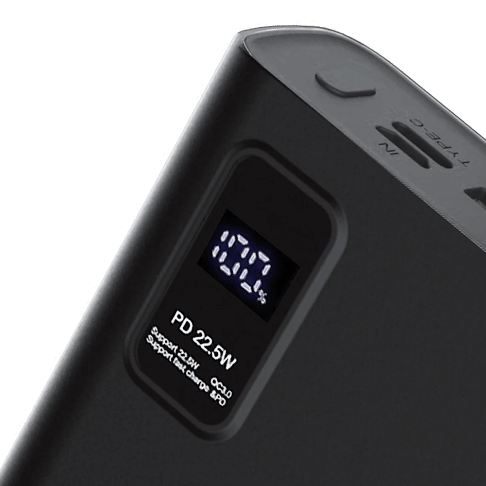 TITAN T - 100 20000 Mah Black Power Bank - Mr Gadget Official